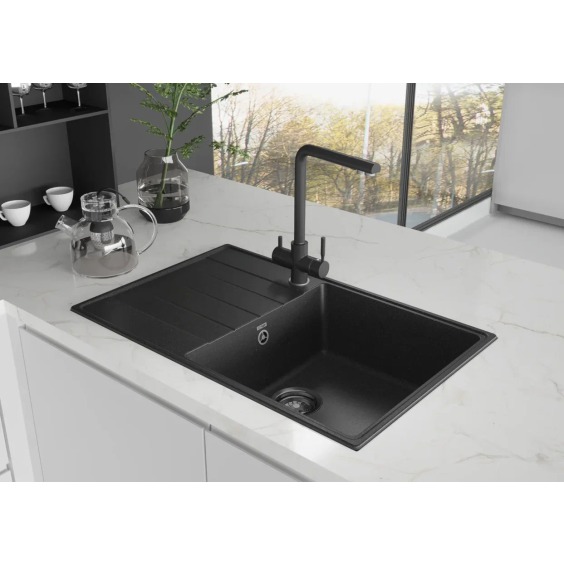Мойка для кухни кварцевая Ulgran Quartz Prima 780-09, асфальт #2