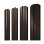 Штакетник "Twin" 100мм фигурный срез 0,45 Print Elite Coffee Wood