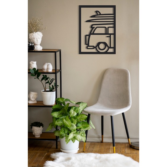  Картина Camper [ ретро-фургон с досками ], 43х33х2 см #8