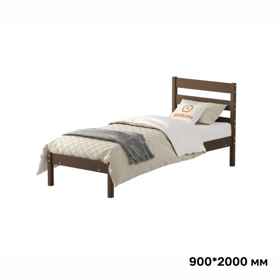 Кровать Мечта-7 90х200, обработка коричневый #1