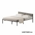 Комплект кровать Лофт 140х190 черный vel RS-15 140