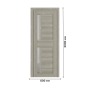 Дверь межкомнатная DK-Doors D-5 Грей/Матовое стекло, 2000х600, Полотно