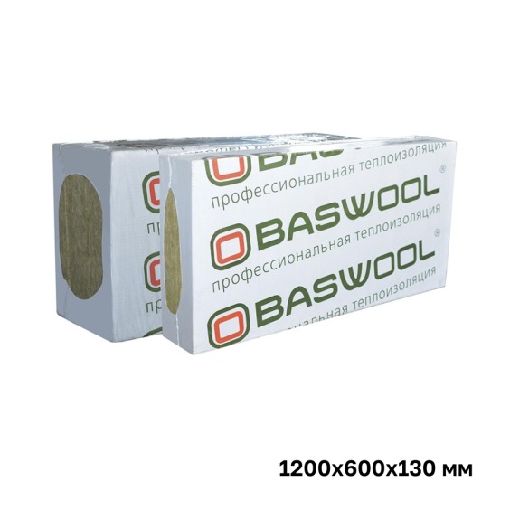Утеплитель Baswool Фасад 100 1200х600х130 мм, 2 шт. уп #1