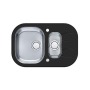 Alveus Wave Up 30 черный 760X5001+1/2 кухонная мойка