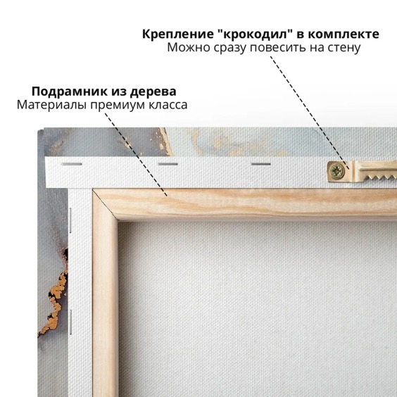 Картина на стену большая на холсте интерьерная "Буйство природы", размер 60х40 см #5