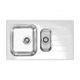 Alveus Glassix 20 RAL9005-90 (белый цвет) 860X500 1 +1/2 кухонная мойка