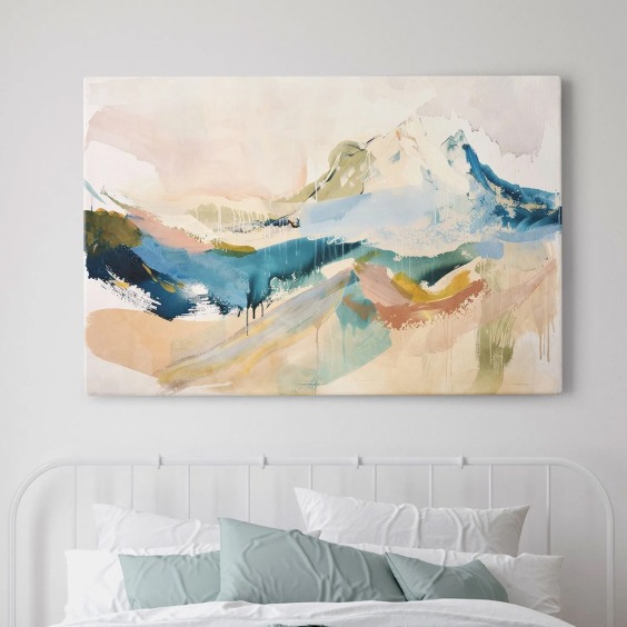 Интерьерная картина "Горные краски" на холсте, большая, размер 50х80 см #7