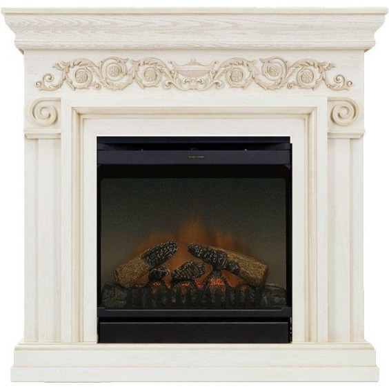 Каминокомплект Athena - Слоновая кость с патиной с очагом Gannon DF2010-EU #1