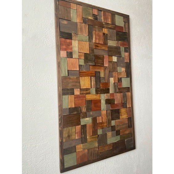 Панно из колотого дерева 60*108 см #4