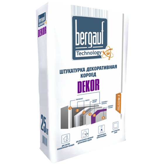 Штукатурка декоративная Bergauf Dekor 2.0 25кг. #2