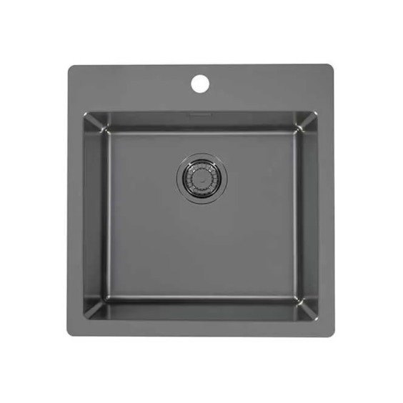 Alveus Monarch с покрытием PVD PURE 30 Anthracite-90 FS 515X525 1X кухонная мойка #1