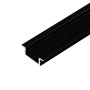 Профиль врезной AQ Form для LED лент 15/21x7, Черный,  L=3000 мм