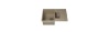 Кухонная мойка кварцевая Uperwood Quartz UPD-05-02, прямоугольная двухсекционная, бежевая