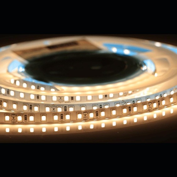 Лента светодиодная AQ Led-Line 2835 120 LED/м 24V 9,6W/м 8 мм IP20 Теплый белый 2800-3200 К, 5 м (15.0038) #2