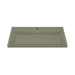 Раковина для ванной кварцевая Uperwood Classic Quartz 100х45х15 см, бежевая матовая, десерт