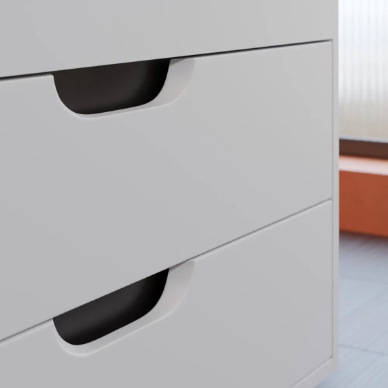 Тумба с раковиной для ванной подвесная Uperwood Modul 77х45х57 см, белая/графит #9