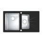 Alveus Karat 20 Up черный 860X500 1+1/2 левая кухонная мойка