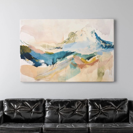 Интерьерная картина "Горные краски" на холсте, большая, размер 40х60 см #1