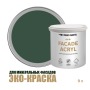 Краска фасадная износостойкая для наружных и внутренних работ Profipaints Eco Facade Acryl 9л, RAL-6005