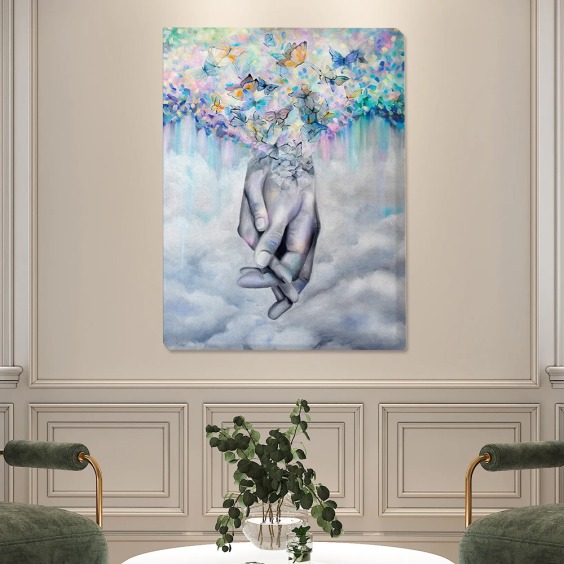 Картина на стену большая на холсте интерьерная "Романтика", 90х60 см #2