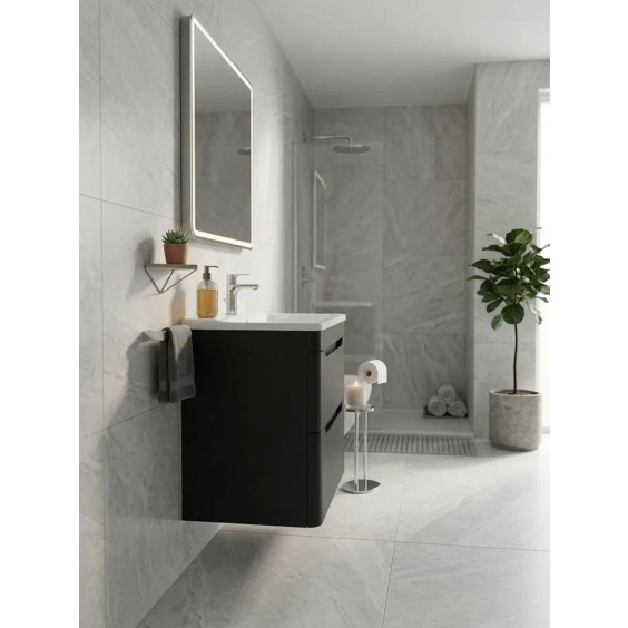 Тумба под раковину для ванной Uperwood Ocean подвесная, 80 см, черная #5