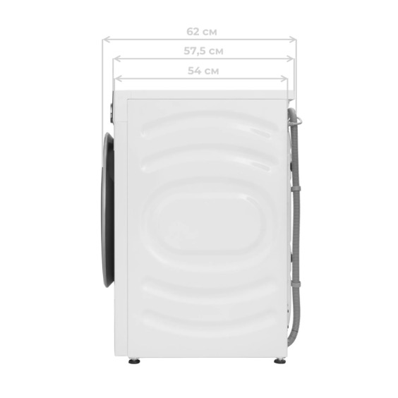 Стиральная машина с сушкой 2 в 1, инвертором и паром Meferi MFWD1071216WH Comfort Plus отдельностоящая белая, с прямым приводом, загрузка 10 кг стирка, 7 кг сушка #14