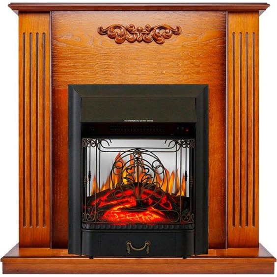 Каминокомплект Lumsden - Дуб антик с очагом Majestic FX M Black #1