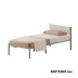 Комплект кровать Лофт 90х190 серый vel beige RS-1 90