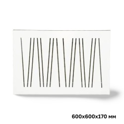 Короб-экран для батареи отопления «Абстракция» белый, 60х60х17 см