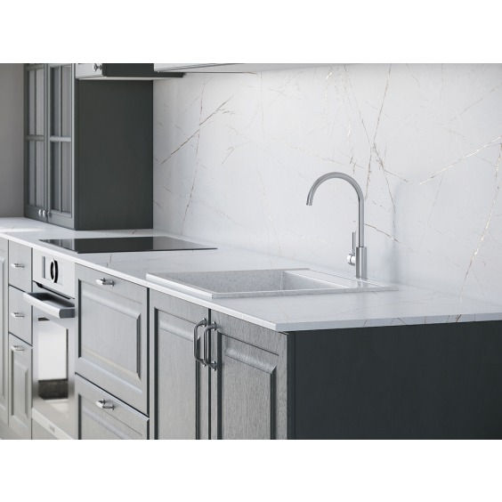 Фартук для кухни «Скиф» Белый каспий арт. 076, 3000 x 1200 x 6 мм #2