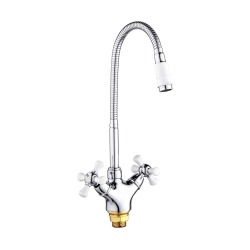 Смеситель РМС SL92-279F Хром / Белый