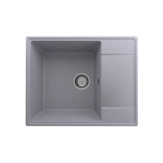 Мойка для кухни кварцевая Ulgran Quartz Prima 605-05, бетон #1