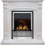 Каминокомплект Sorrento - Белый дуб с очагом Flagstaff