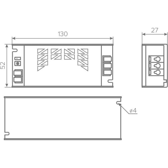 Блок питания AQ MAX 220V/24V IP20 60W #4