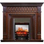 Каминокомплект Alexandria - махагон коричневый антик с очагом Fobos FX M Black