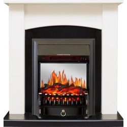 Каминокомплект Baltimore - Слоновая кость, черный с очагом Fobos FX M Black