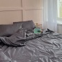 Евро комплект постельного белья Lavande, Графит