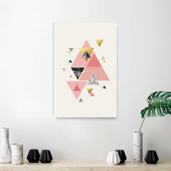 Картина на стену большая на холсте интерьерная "Абстракция 4", размер 45х30 см #1