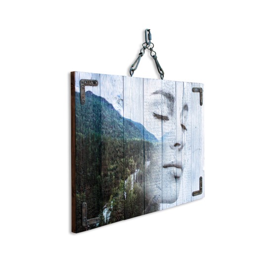 Картина "Девушка/горы 2" 60х40 см #2