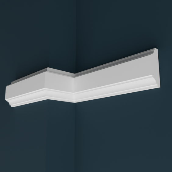 Молдинг гипсовый М09, 1000х42х15 #1