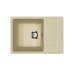 Кухонная мойка из искусственного камня Uperwood Econ UPD-506-002, прямоугольная, бежевая матовая