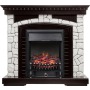 Каминокомплект Glasgow - Венге / Белый с очагом Fobos FX Black