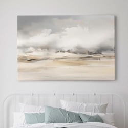 Интерьерная картина "Абстракция полей" на холсте, большая, размер 30х45 см