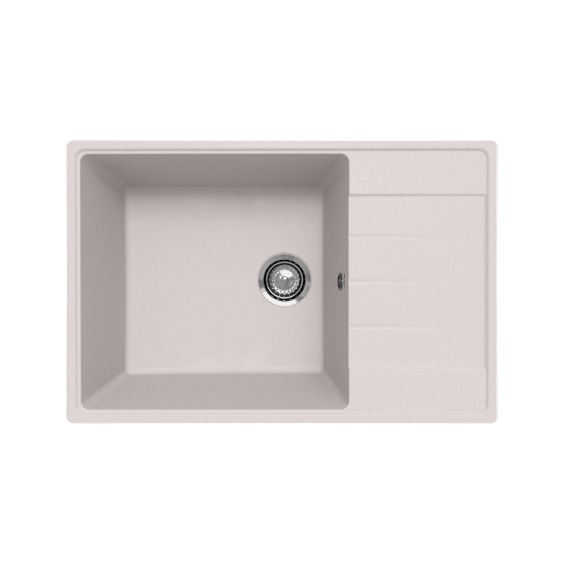 Мойка для кухни кварцевая Ulgran Quartz Prima 760-01, жасмин #1