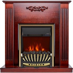 Каминокомплект Lumsden - Махагон коричневый антик с очагом Aspen Gold