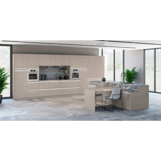 Лист МДФ Alvic Luxe Cерый 02 (Gris 2) арт. ALV0006, 2750 x 1240 x 18 мм, глянец  #2