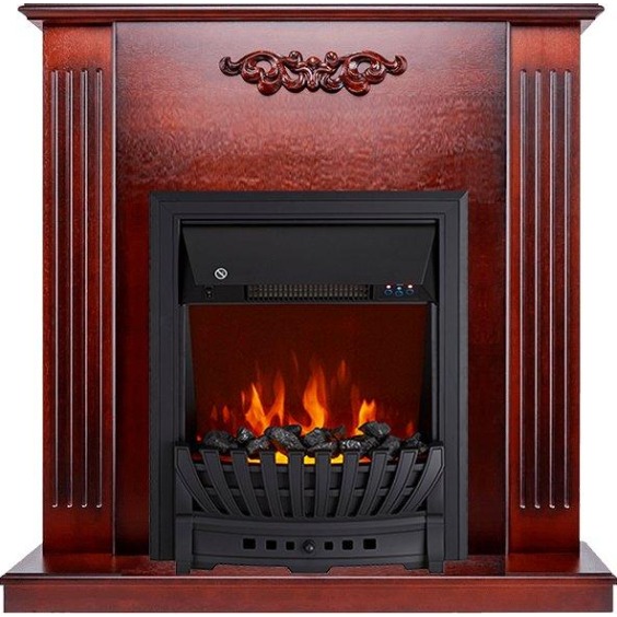 Каминокомплект Lumsden - Махагон коричневый антик с очагом Aspen Black #1