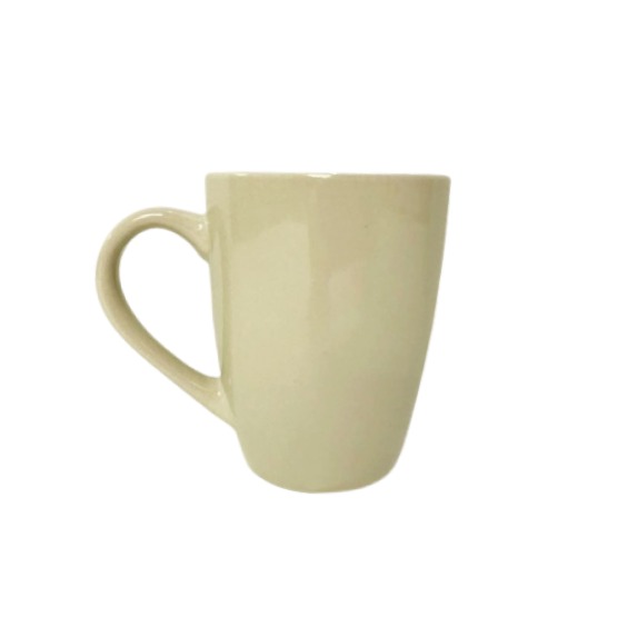 Кружка для чая керамическая глянцевая Office 330мл, Слоновая кость #1