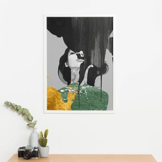 Интерьерная картина "Минимализм мысли" на холсте, большая, размер 90х60 см #6