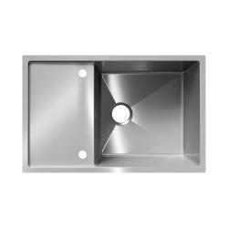 Мойка для кухни врезная стальная Ulgran Steel 78*50 см, брашированная сталь